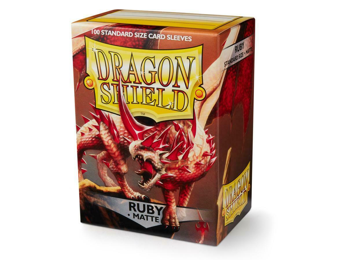 Standard Dragon Shield Matte Sleeves – Ruby (100ct)