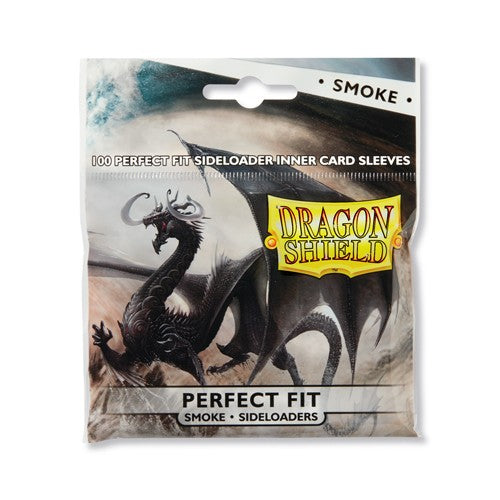 Standard Dragon Shield Perfect Fit Side Load Sleeves – Smoke (100ct)