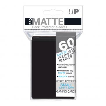Small Ultra PRO Pro-Matte Sleeves - Black (60ct)