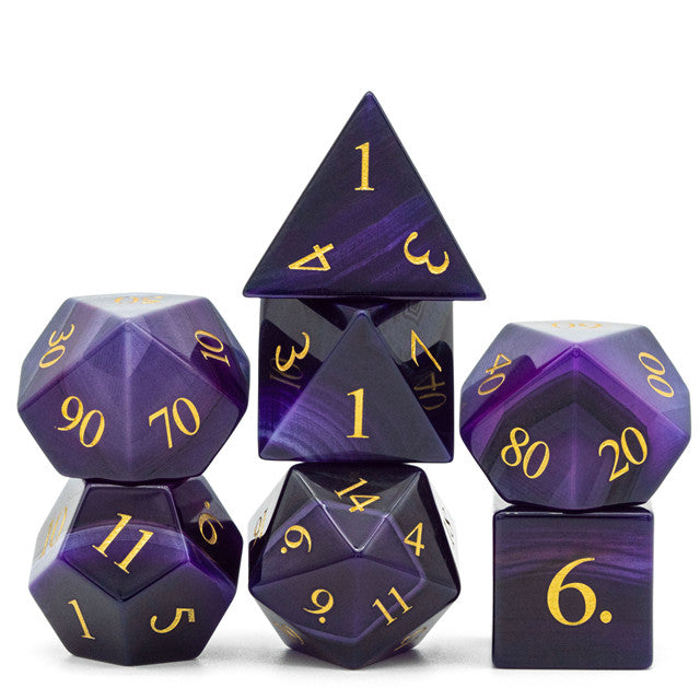 Agate Gemstone Dice Set