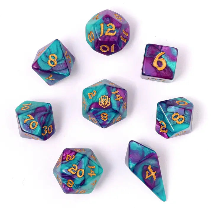 Frostbloom – Wyrmforged Dice Set