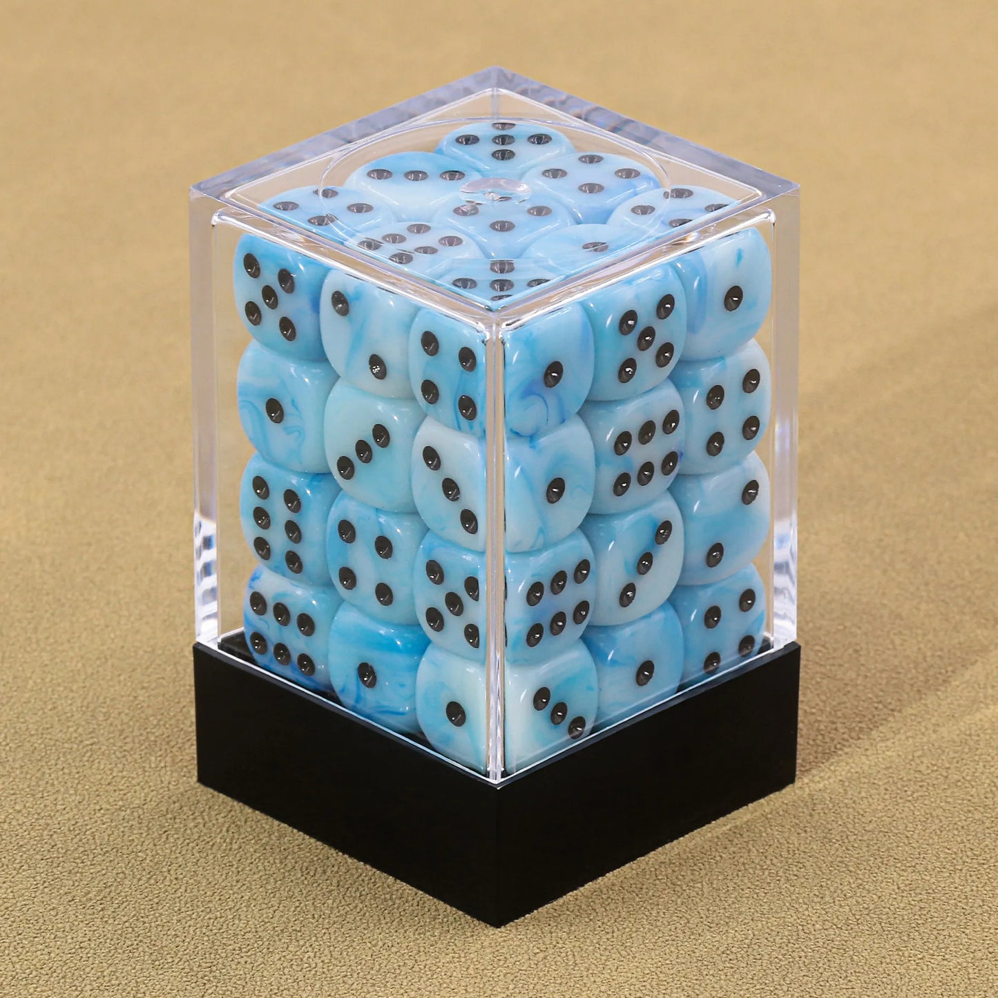 Blue Silk 12mm D6 Dice Cube – 36 Count