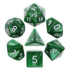 Green Pearl Dice Set