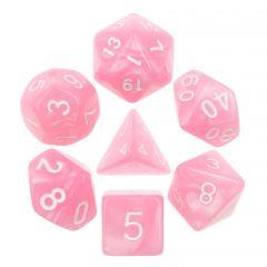 Pink Pearl Dice Set