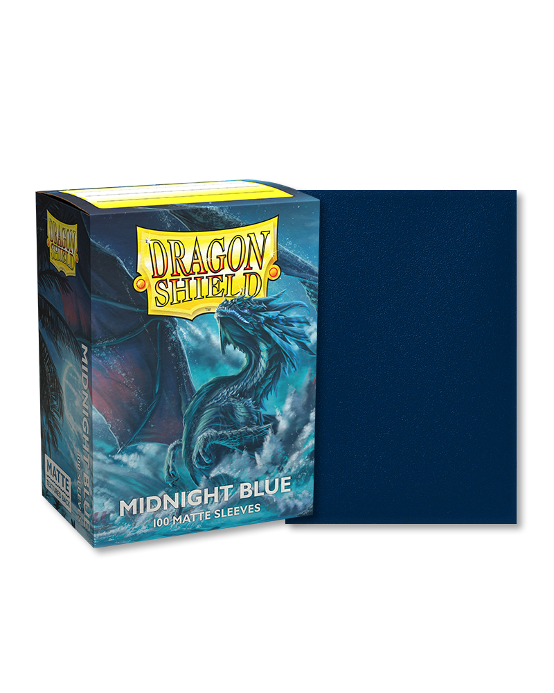 Standard Dragon Shield Matte Sleeves – Midnight Blue (100ct)