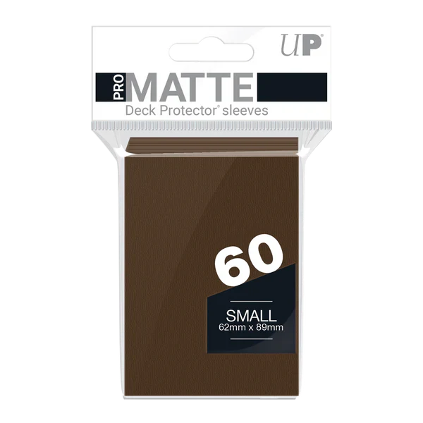 Small Ultra PRO Pro-Matte Sleeves - Brown (60ct)