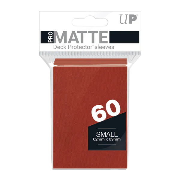 Small Ultra PRO Pro-Matte Sleeves - Red (60ct)